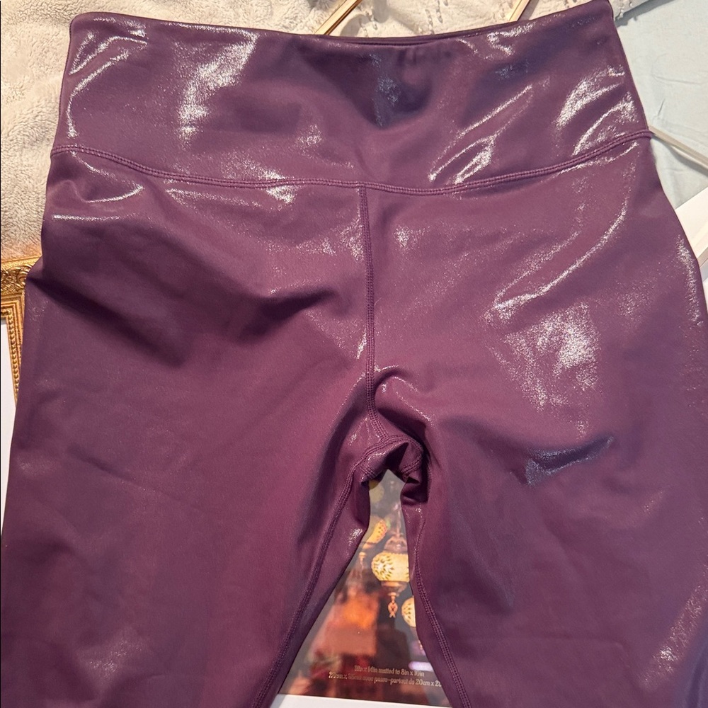ZYIA Glossy Purple Leggings